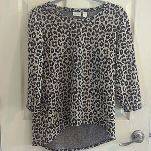 Chico's Cheetah Print Top